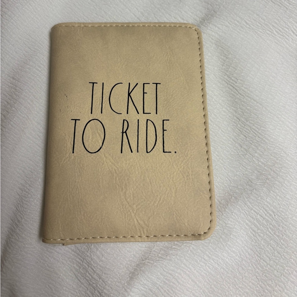 Rae Dunn TICKET TO RIDE Passport Holder